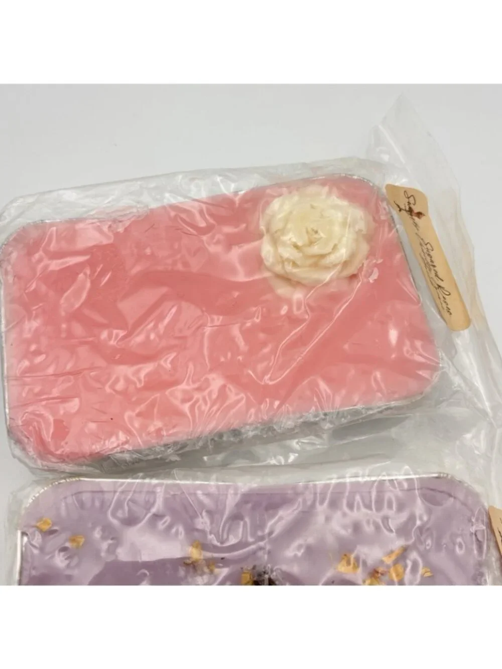 2 Swanky Candle Co Large Loaves Vendor Wax Melts Sugared Roses Blackberry Violet